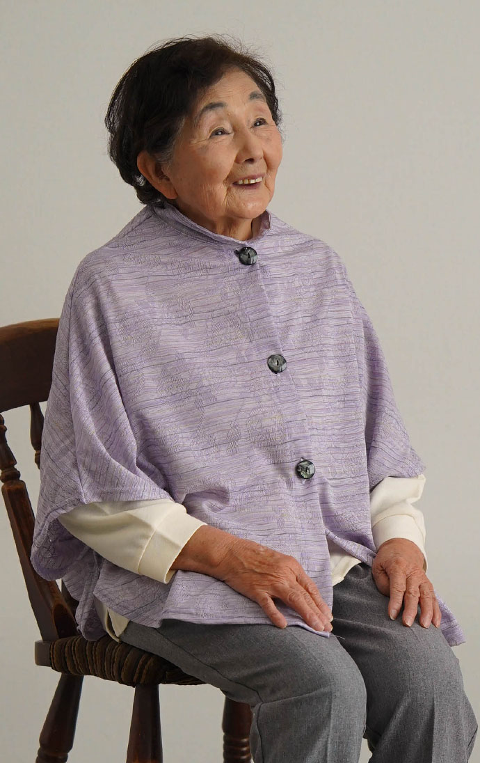 バラ柄ジャカード ケープ