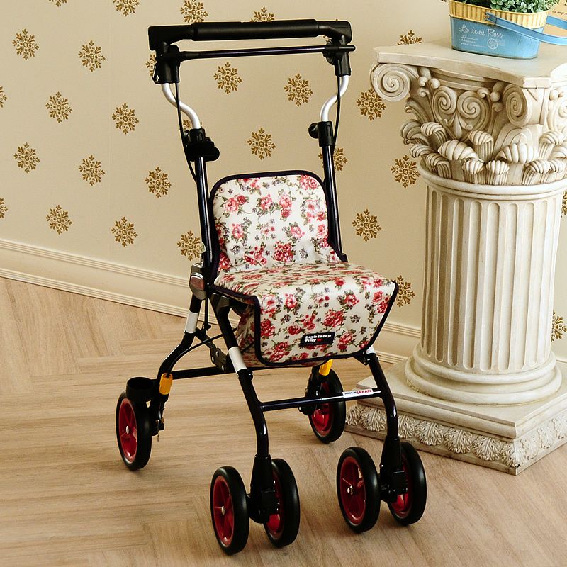 ●販売終了●シルバーカー　ライトステップ　タイニー　ゼブラ柄　中古品 コンパクトシルバーカー ウィズワン ライトステップ・タイニーW