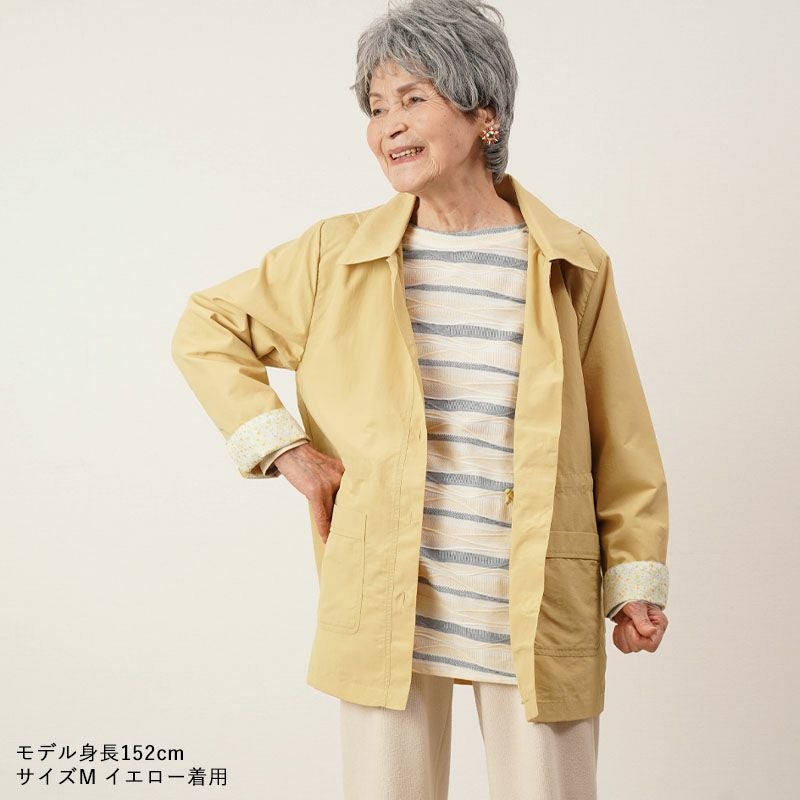撥水ナイロン フード取り外し スプリングジャケット